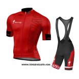 2016 Maillot Ciclismo Specialized Rouge et Noir (2) Manches Courtes et Cuissard